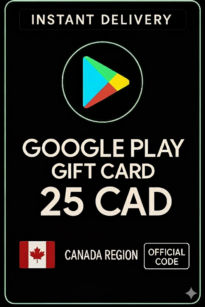 Google Playギフトカードを購入 - カナダ 25 CAD